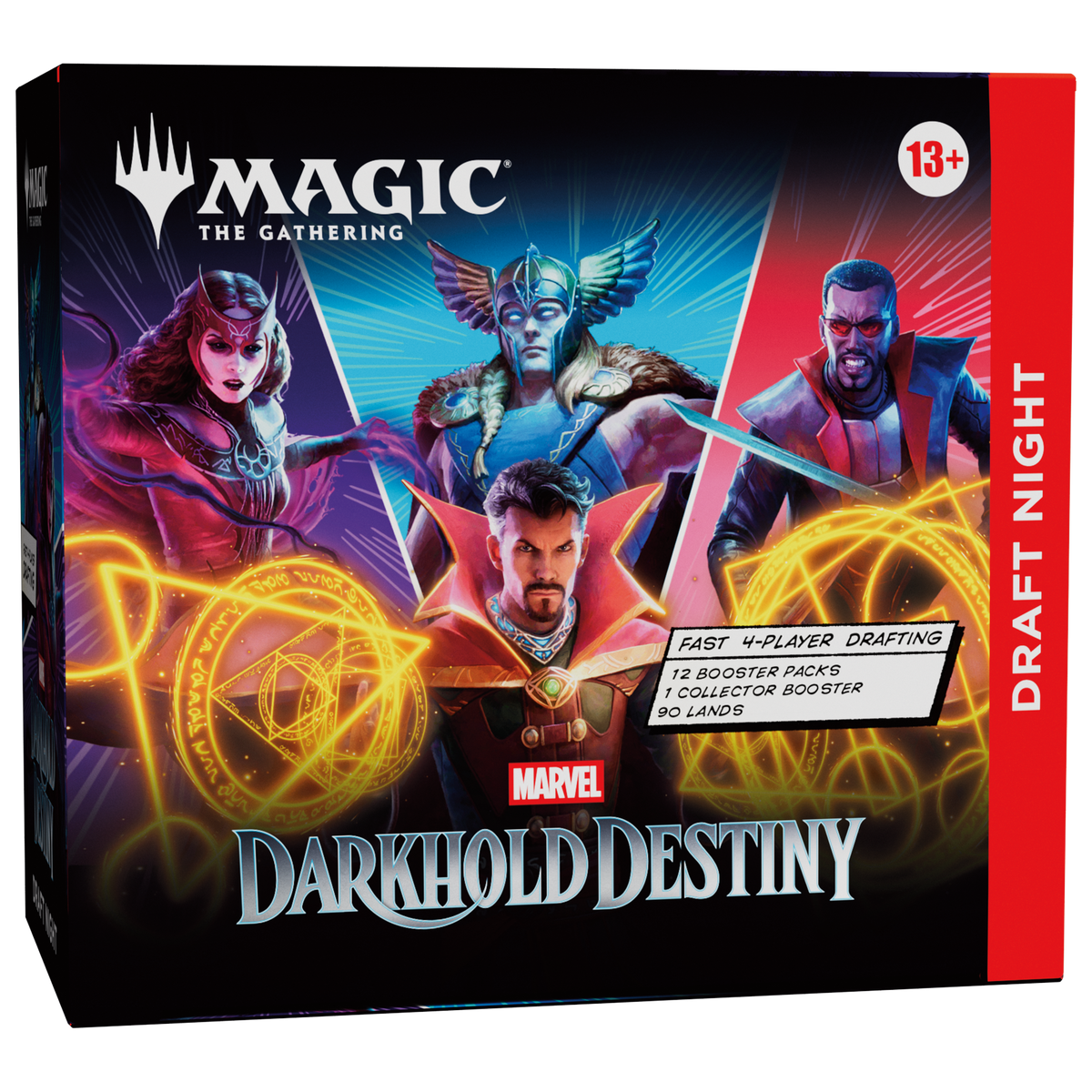 MTG Marvel Darkhold Destiny Draft Night box packaging