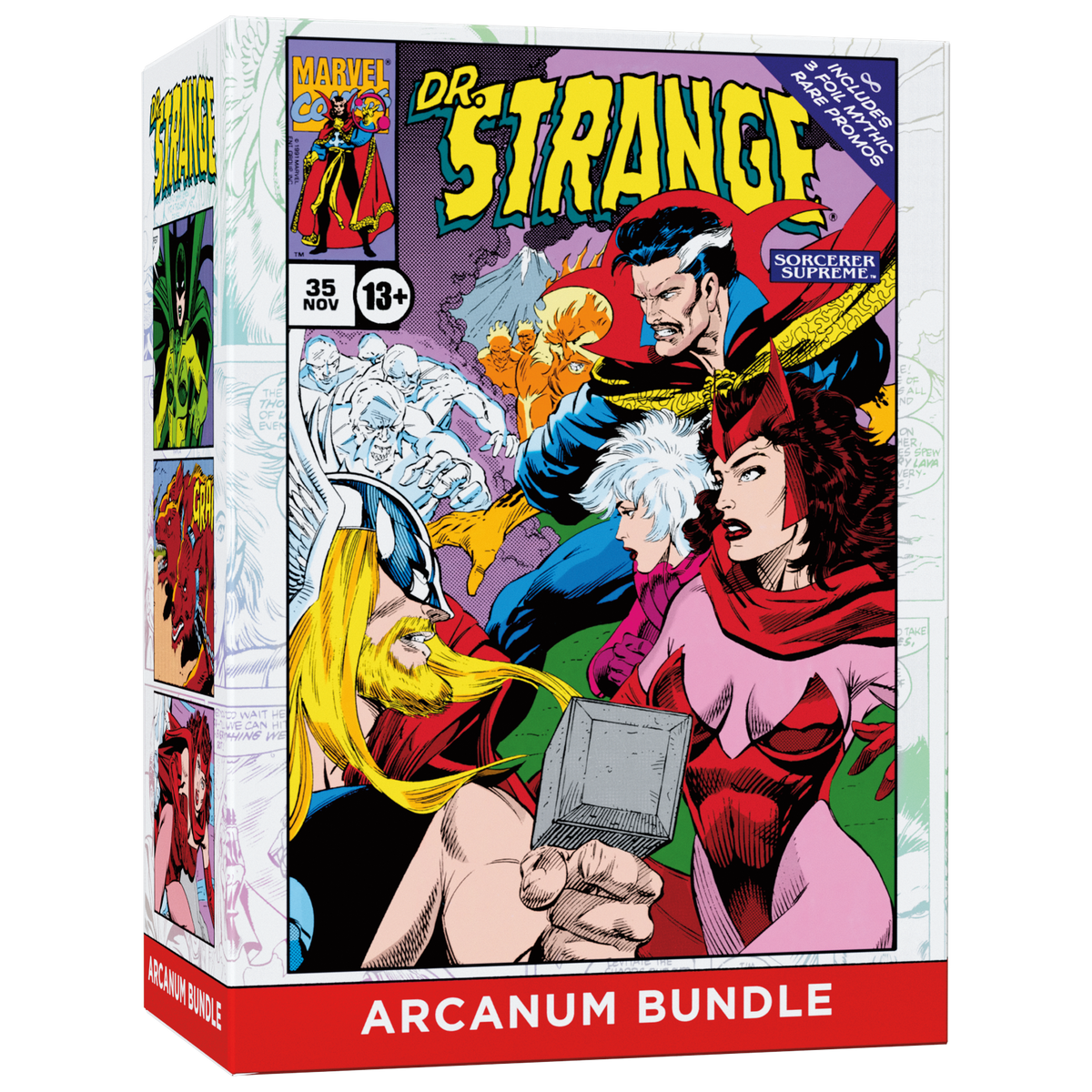 MTG Marvel Darkhold Destiny Arcanum Bundle box with Doctor Strange comic artwork