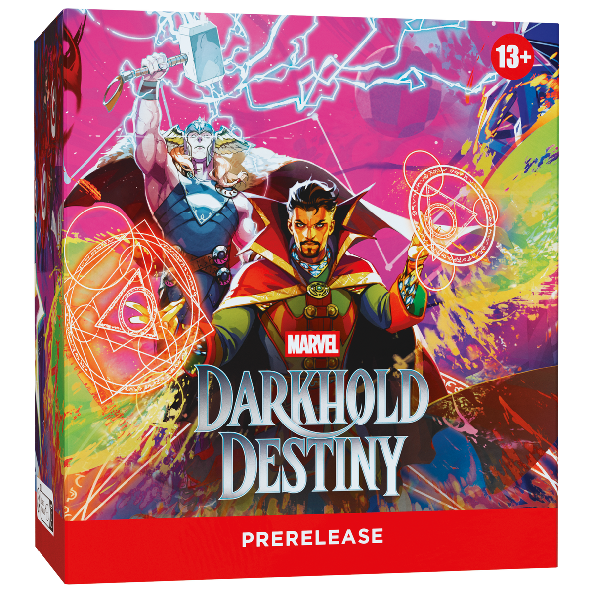 MTG Marvel Darkhold Destiny Prerelease Pack packaging with Doctor Strange and Thor