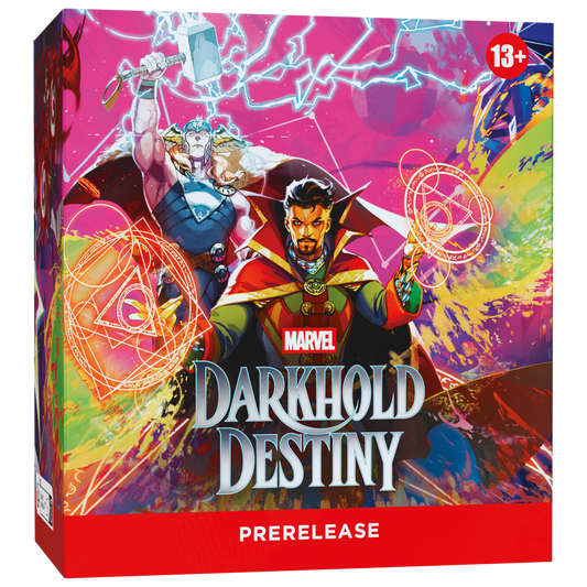 MTG Marvel Darkhold Destiny Prerelease Pack packaging with Doctor Strange and Thor