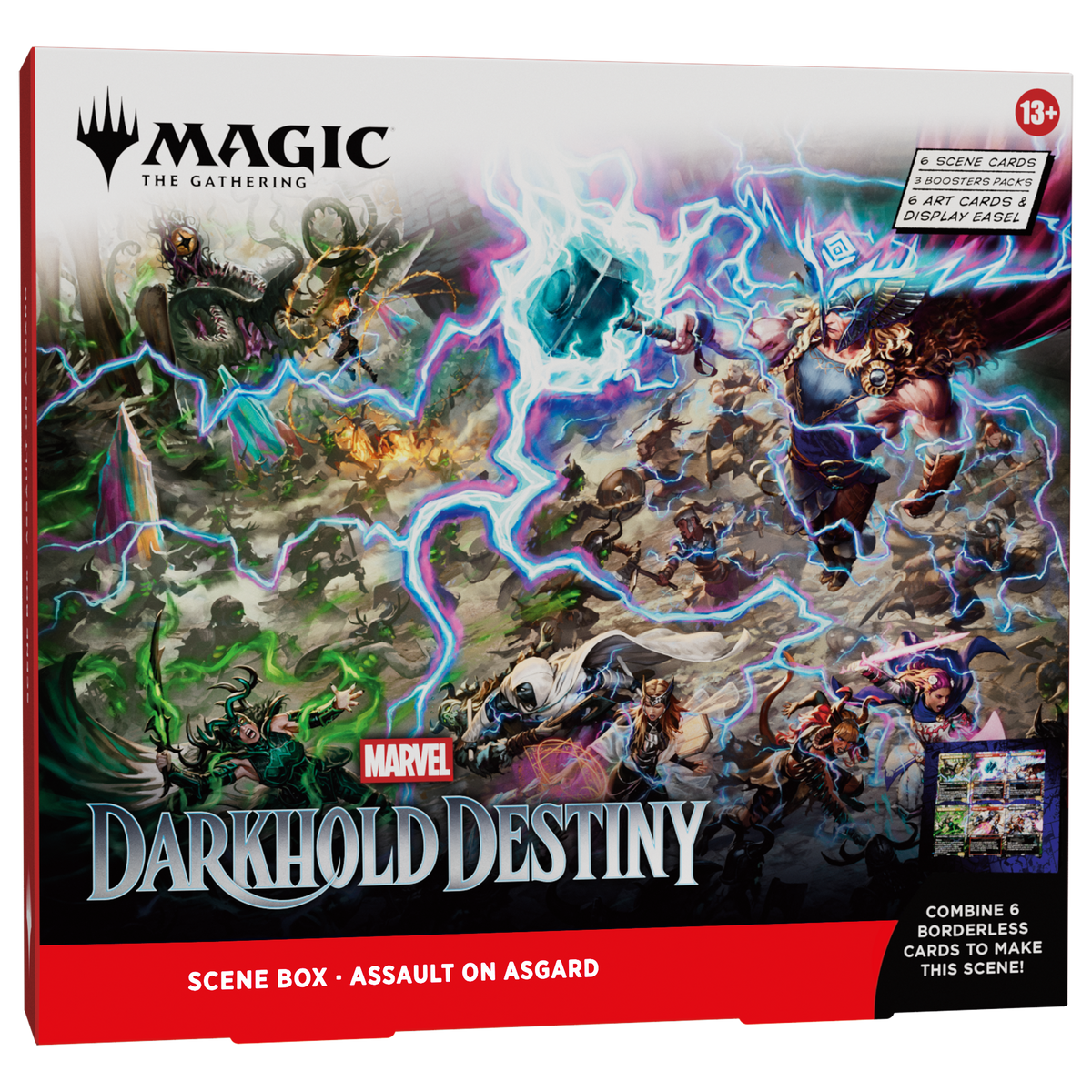MTG Marvel Darkhold Destiny Assault on Asgard Scene Box packaging