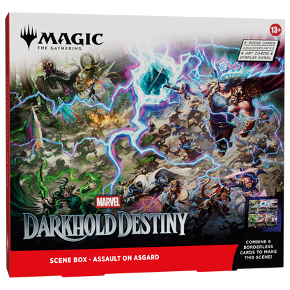 MTG Marvel Darkhold Destiny Assault on Asgard Scene Box packaging