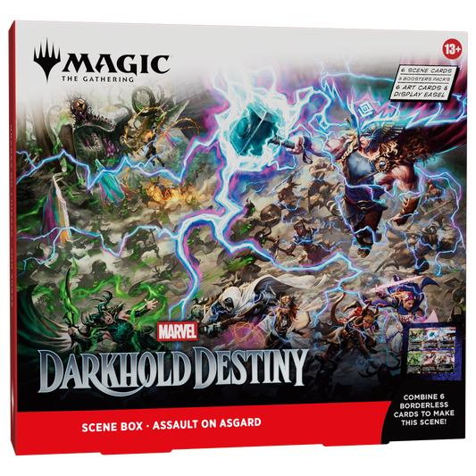 MTG Marvel Darkhold Destiny Assault on Asgard Scene Box packaging