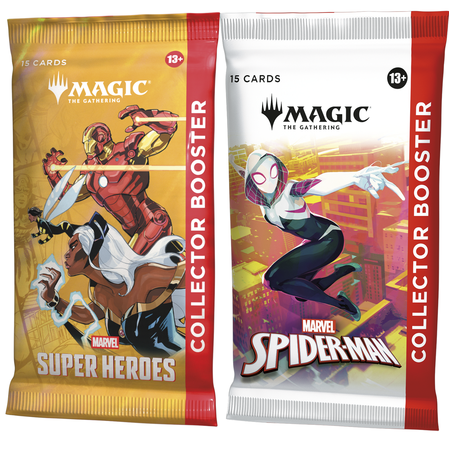 Magic Marvel Super Heroes + Spiderman Collector Boosters