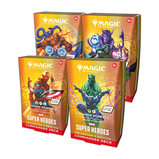 Magic Marvel Super Heroes - Collector Commander Deck Display (4) - Preorder