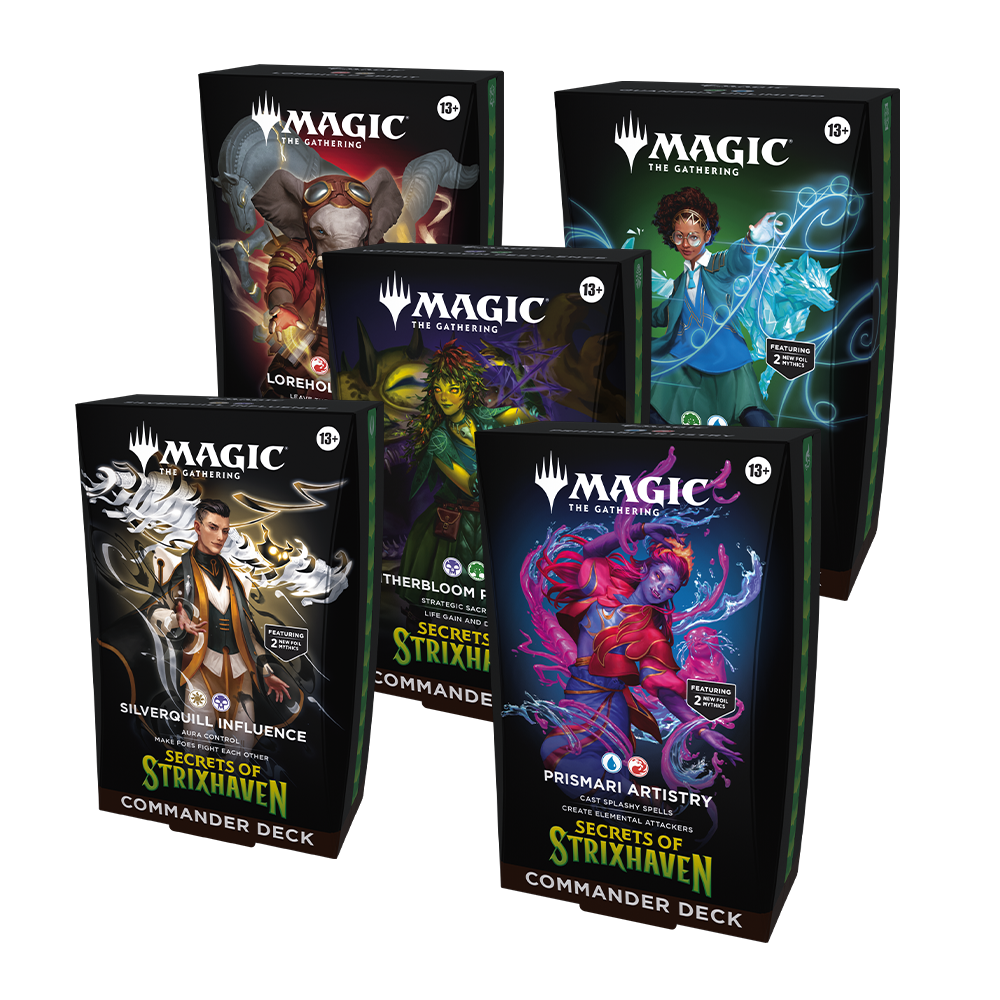 Magic Secrets of Strixhaven - Commander Display (5 Decks) - Preorder