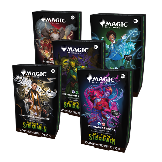 Magic Secrets of Strixhaven - Commander Display (5 Decks) - Preorder