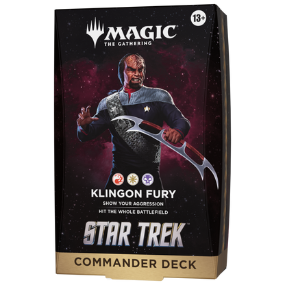 Magic The Gathering Star Trek Commander Deck Klingon Fury