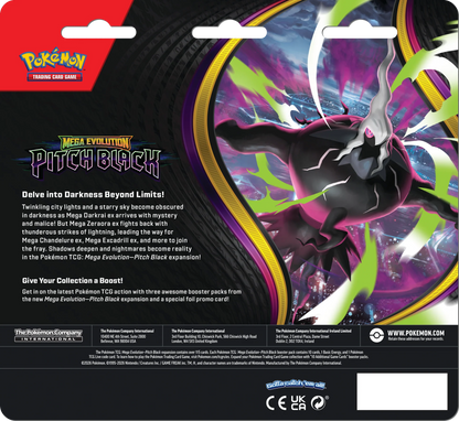 Pokémon Pitch Black Three Booster Blister with 3 booster packs