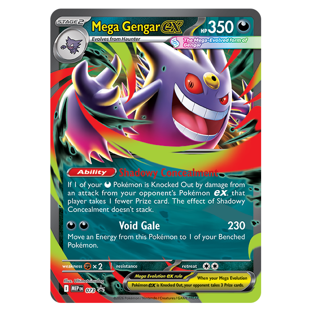 Mega Evolution - Mega Gengar ex Card