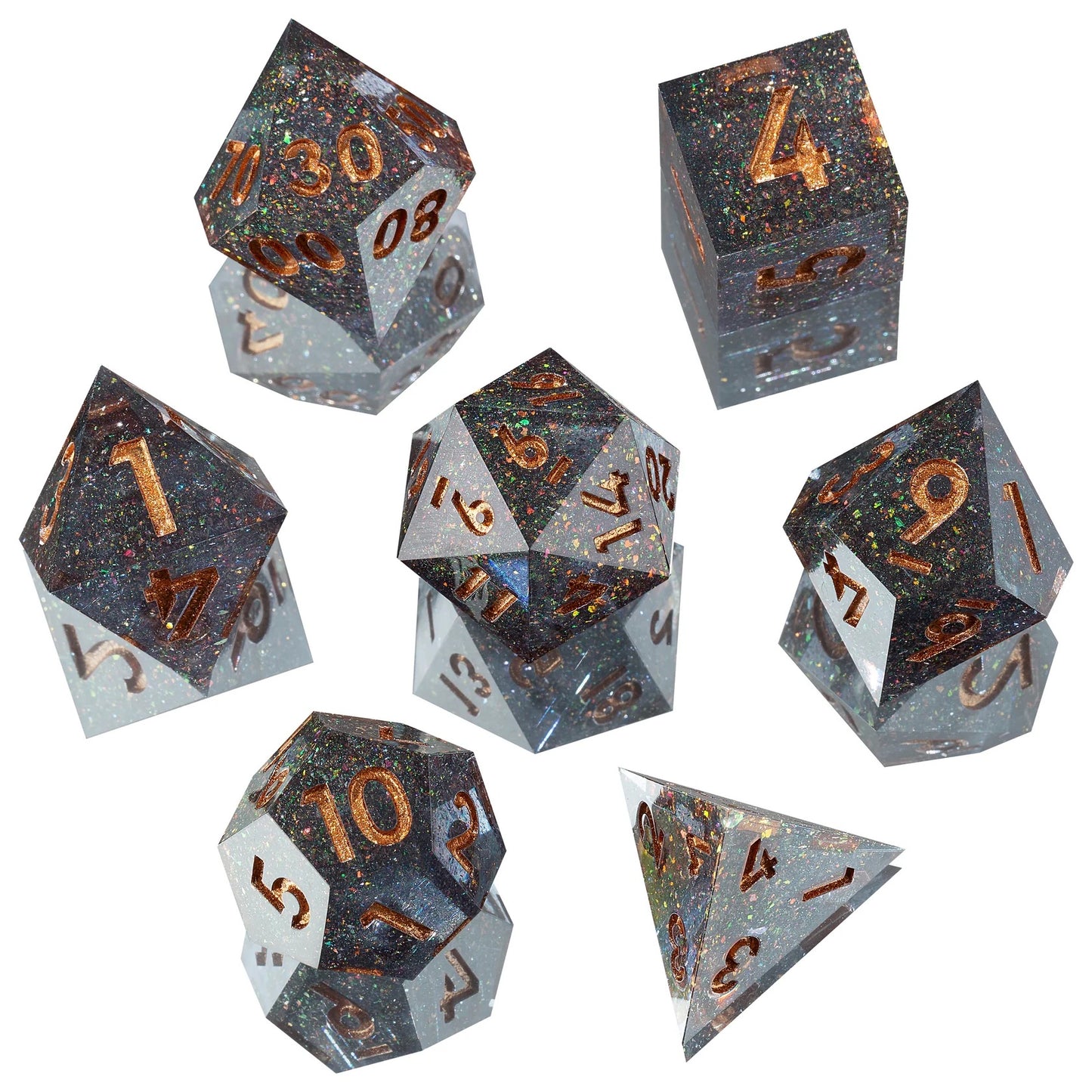 Sharp Edge Dice Mysterious Space