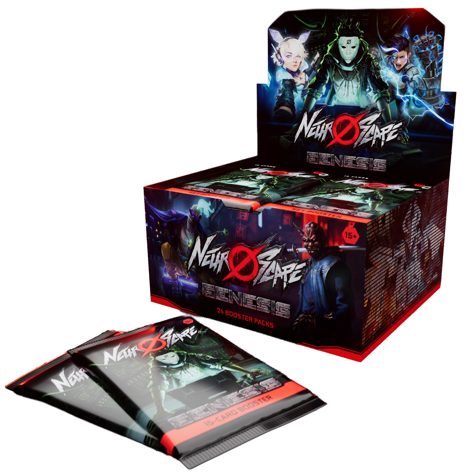 Neuroscape TCG Genesis Unlimited Booster Display with booster pack