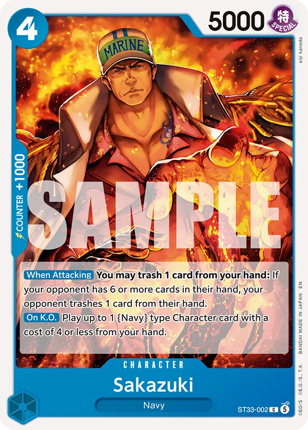 One Piece Card Game ST33 ST33-002 Sakazuki