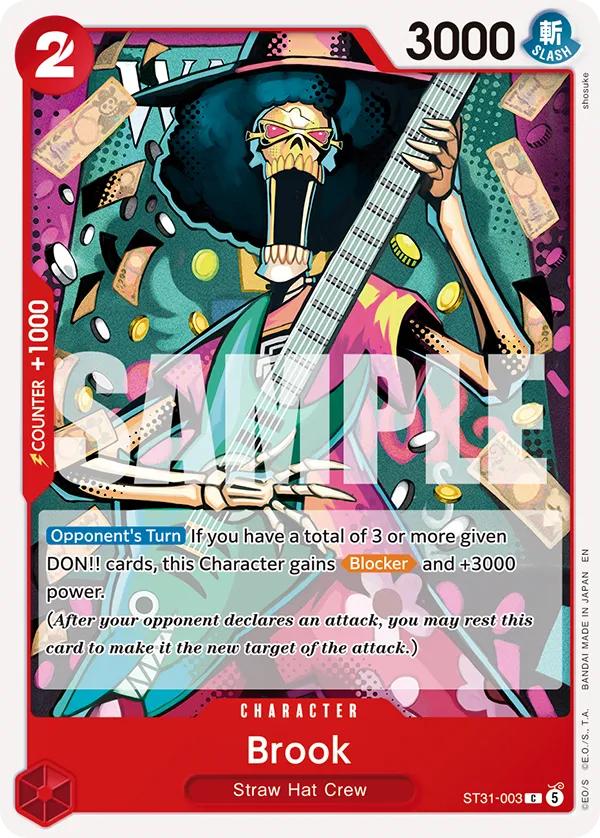 One Piece Card Game Starter Deck ST-31 ST31-003 Brook