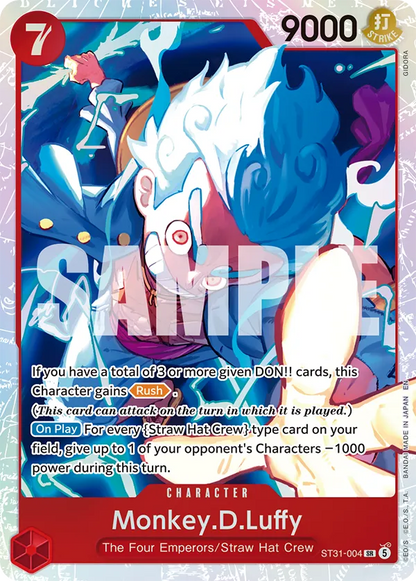 One Piece Card Game Starter Deck ST-31 ST31-004 Monkey.D.Luffy