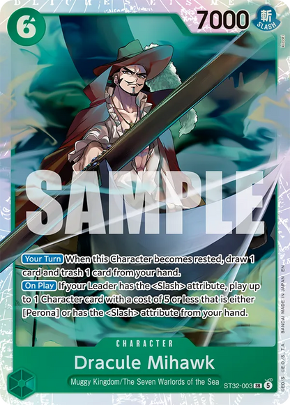 One Piece Card Game Starter Deck ST-32 ST32-003 Dracule Mihawk