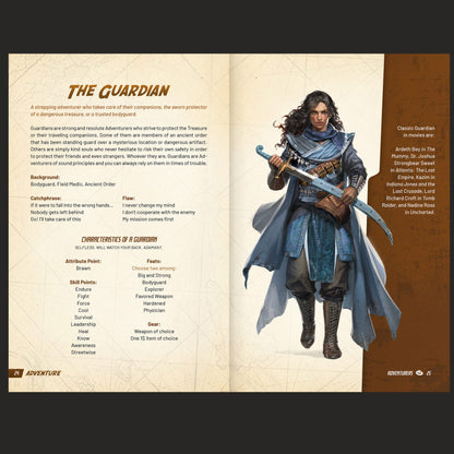 Outgunned Adventure Core Rulebook interior rules and artwork spread 03