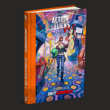 Outgunned Action Flicks, Volume 2 front cover and product presentation