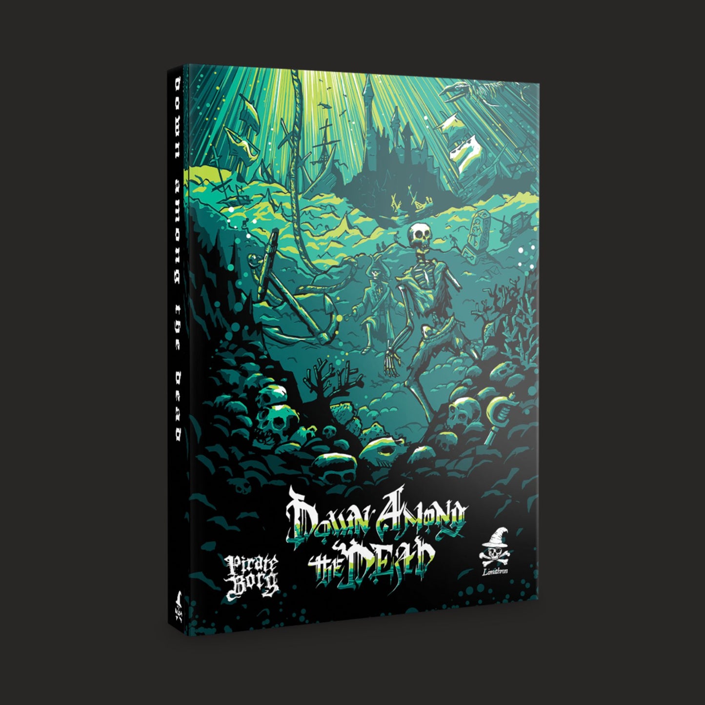 Pirate Borg Down Among the Dead front cover and product presentation