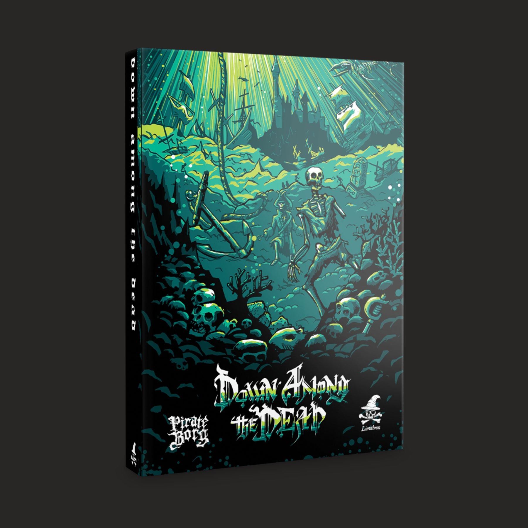 Pirate Borg Down Among the Dead front cover and product presentation