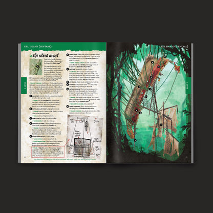 Pirate Borg Starter Set interior rules and artwork spread 01