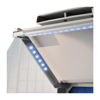 2SPRAY portable spray booth with daylight LED lights illuminated