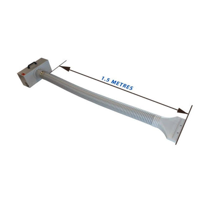 Airbrush spray booth vent length