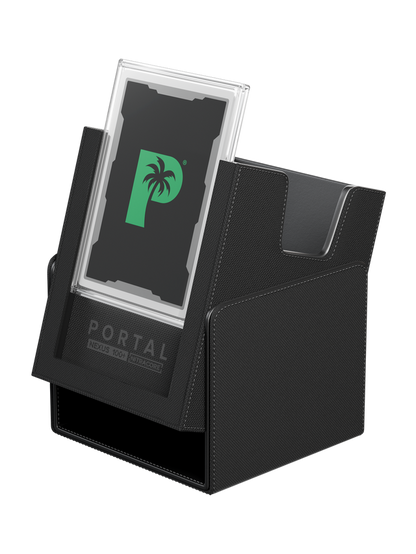 Palms Off Gaming deck box with removable magnetic lid