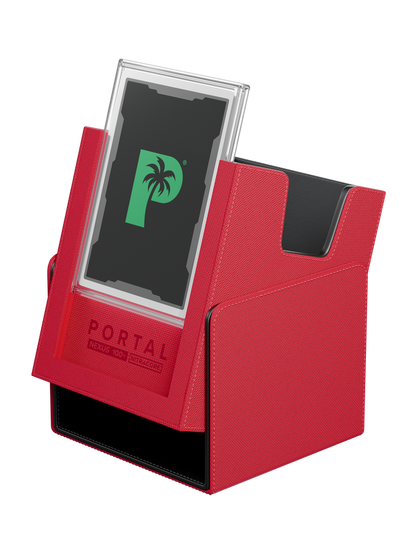 Palms Off Gaming deck box with removable magnetic lid