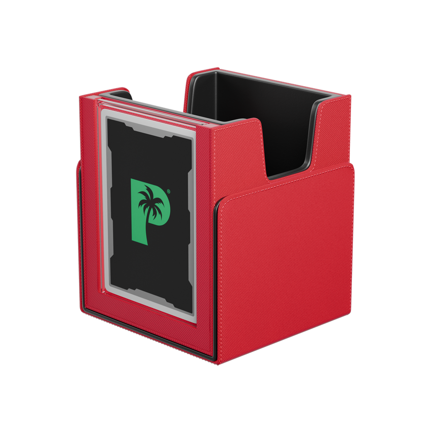 Palms Off Gaming Red Deck Box with Commander Case