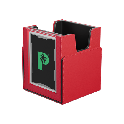 Palms Off Gaming Red Deck Box with Commander Case