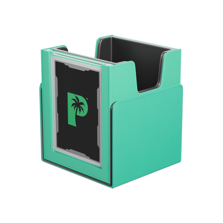 Palms Off Gaming Turquoise Deck Box with Commander Case