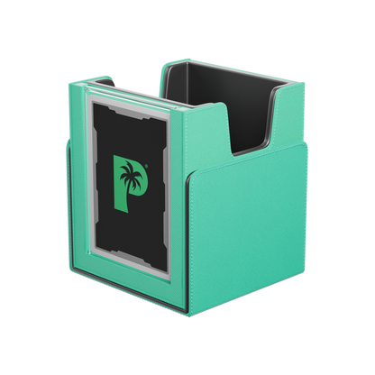 Palms Off Gaming Turquoise Deck Box with Commander Case