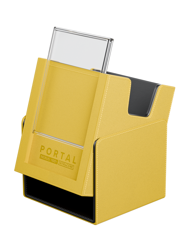 Yellow Portal Nexus 100+ deck box for TCG cards