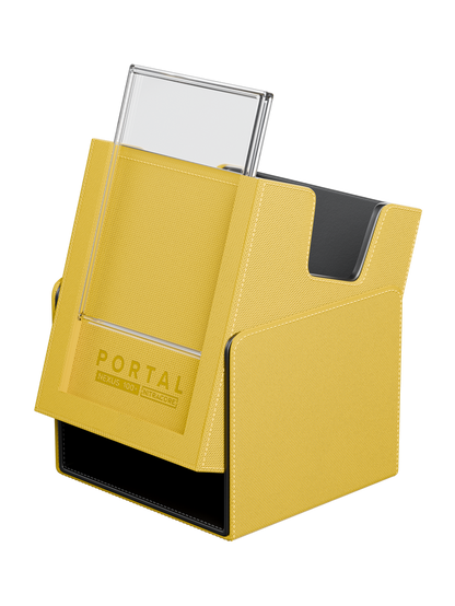 Yellow Portal Nexus 100+ deck box for TCG cards