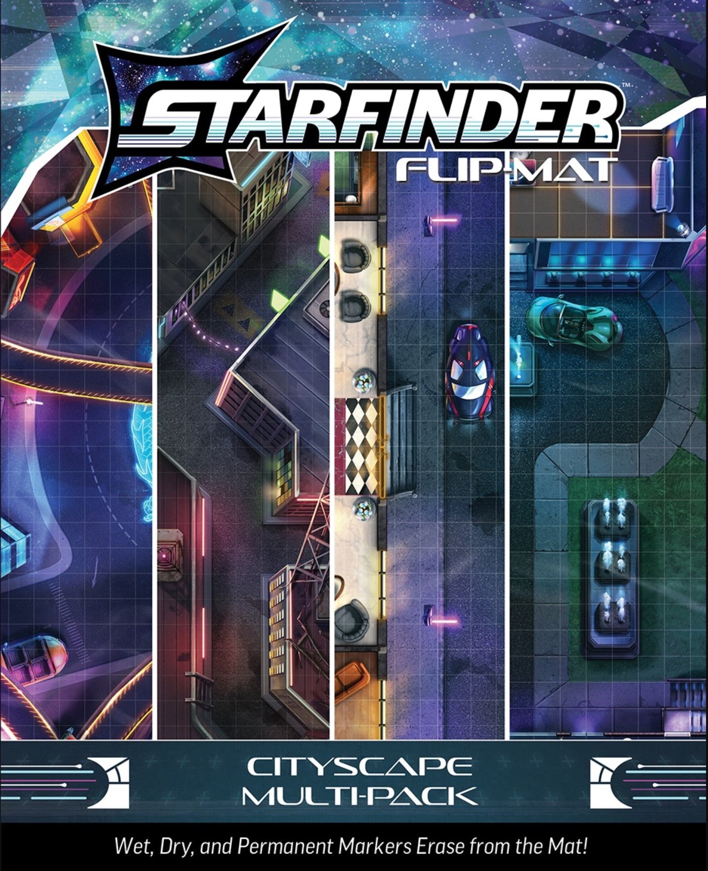 Starfinder Flip-Mat: Cityscape Multi-Pack