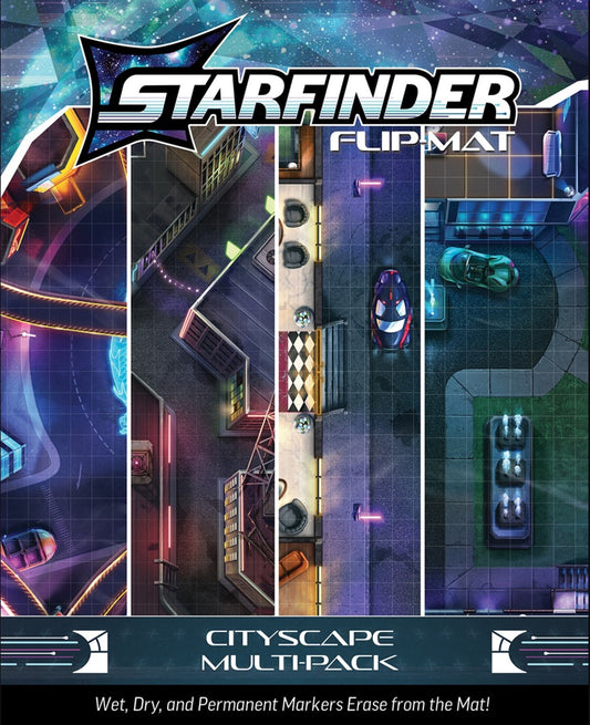 Starfinder Flip-Mat: Cityscape Multi-Pack