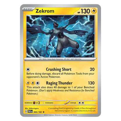 Pokémon Black Kyurem ex and Zekrom ex promo box - Zekrom
