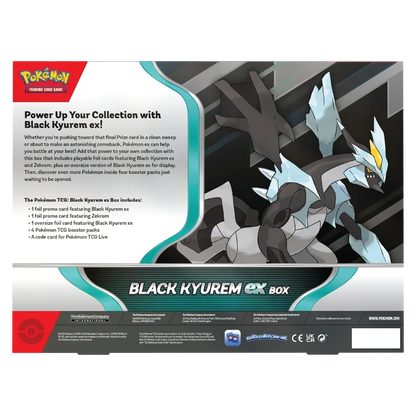 Pokémon Black Kyurem ex and Zekrom ex promo box Back
