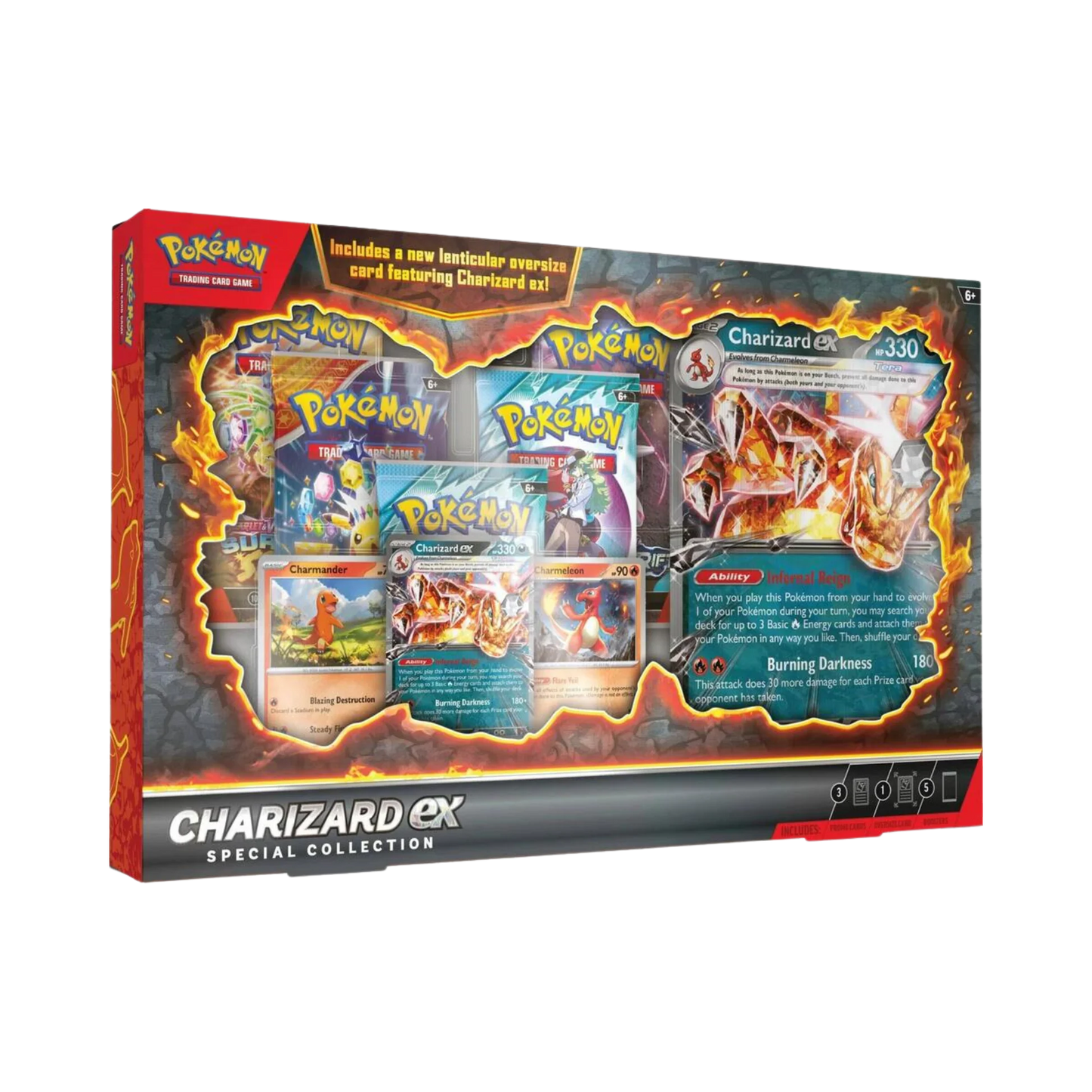 Pokémon TCG Charizard ex Special Collection Charmander and Charmeleon promo box
