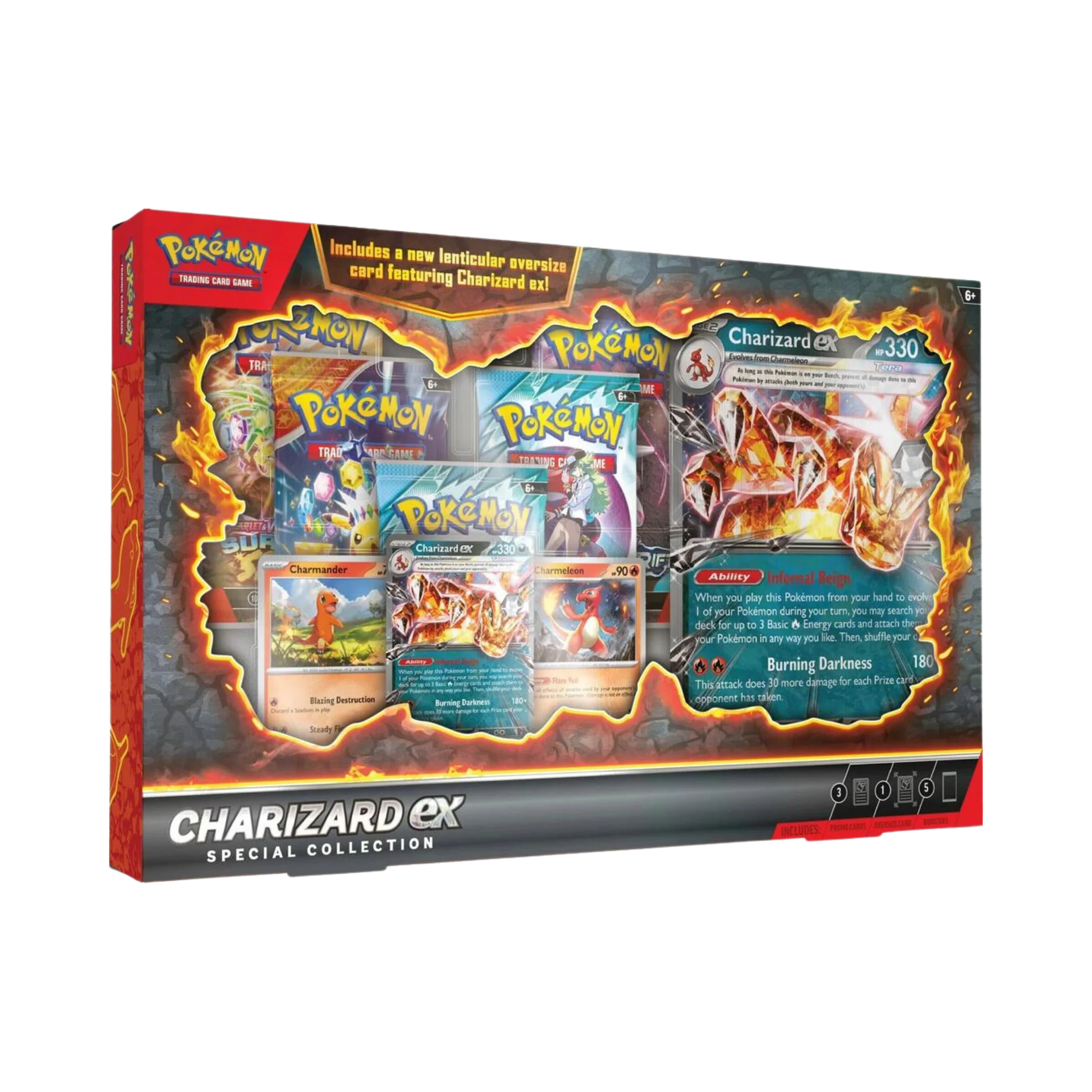 Pokémon TCG Charizard ex Special Collection Charmander and Charmeleon promo box