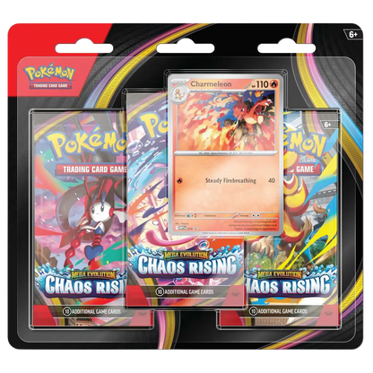 Pokemon TCG Mega Evolutions 4 Chaos Rising Booster Blister Charmelion - preorder