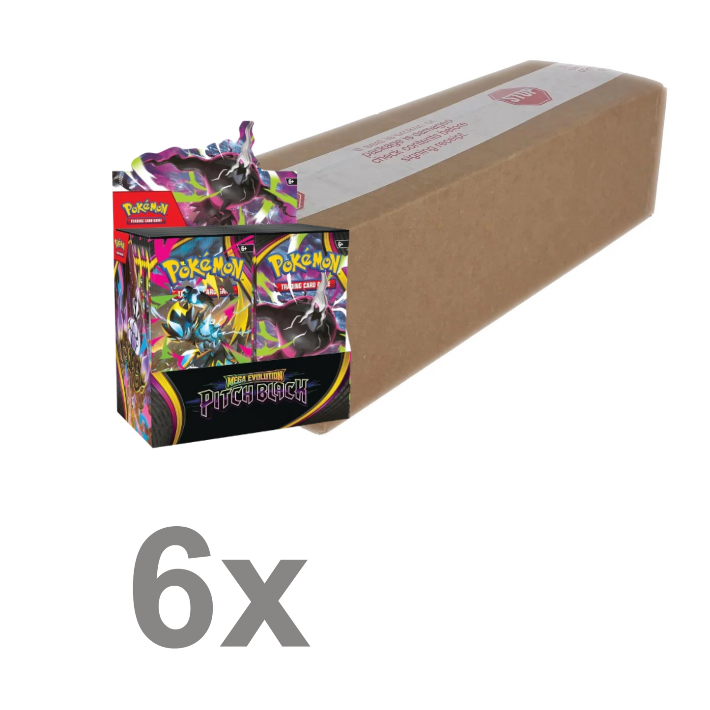 Pokémon TCG Pitch Black case with 6 Booster Boxes