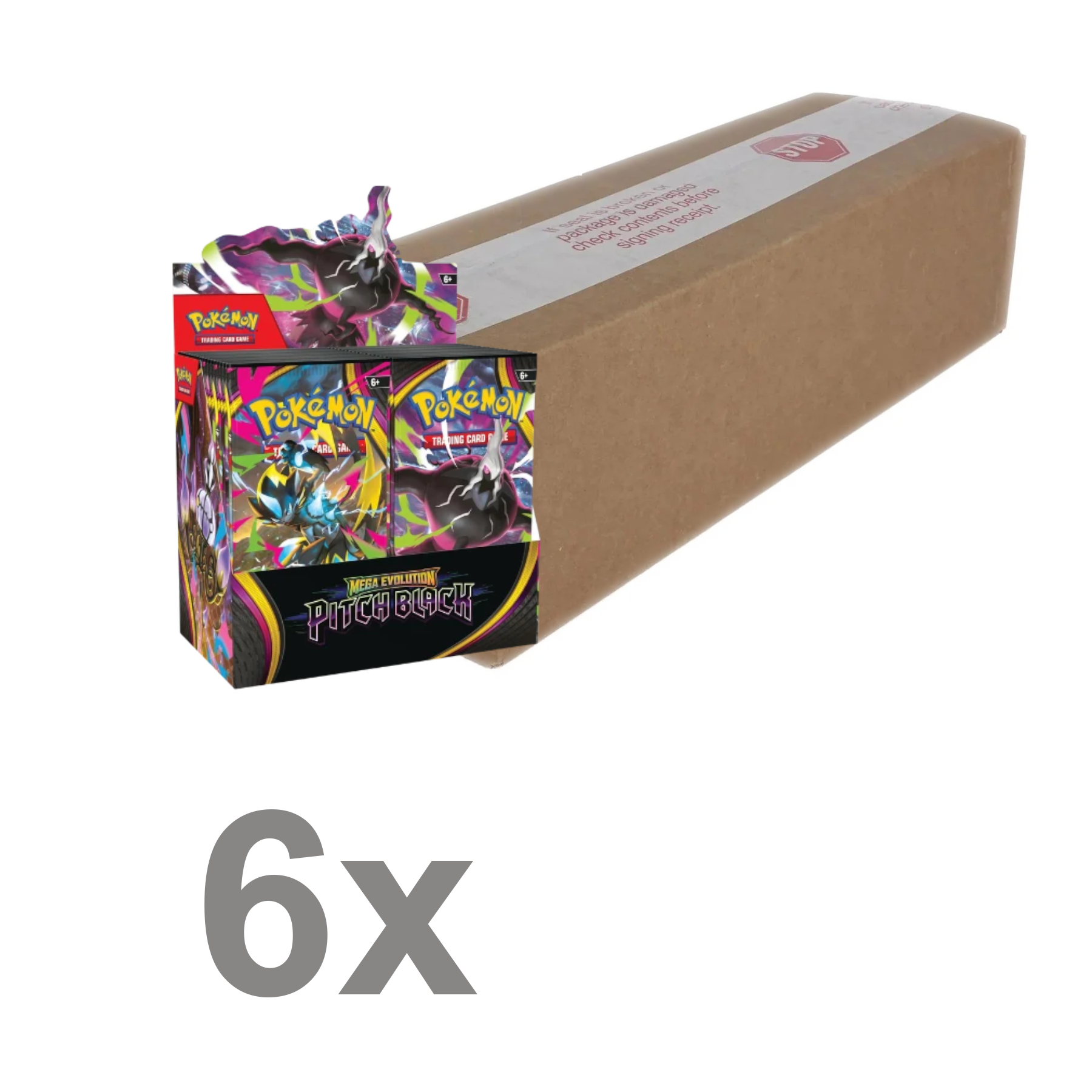 Pokémon TCG Pitch Black case with 6 Booster Boxes
