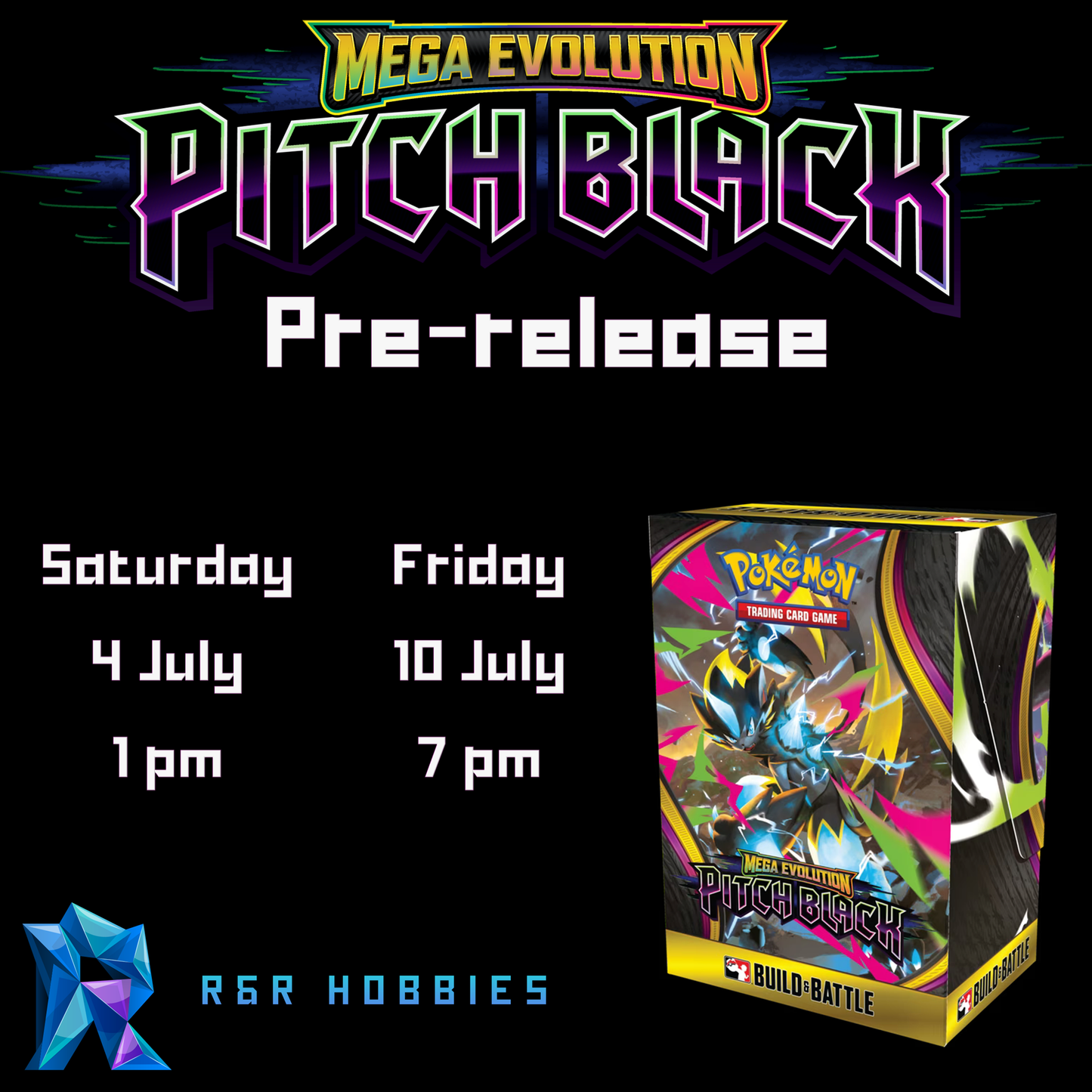 Pokemon - Mega Evolution: Pitch Black - Prerelease Event in Store