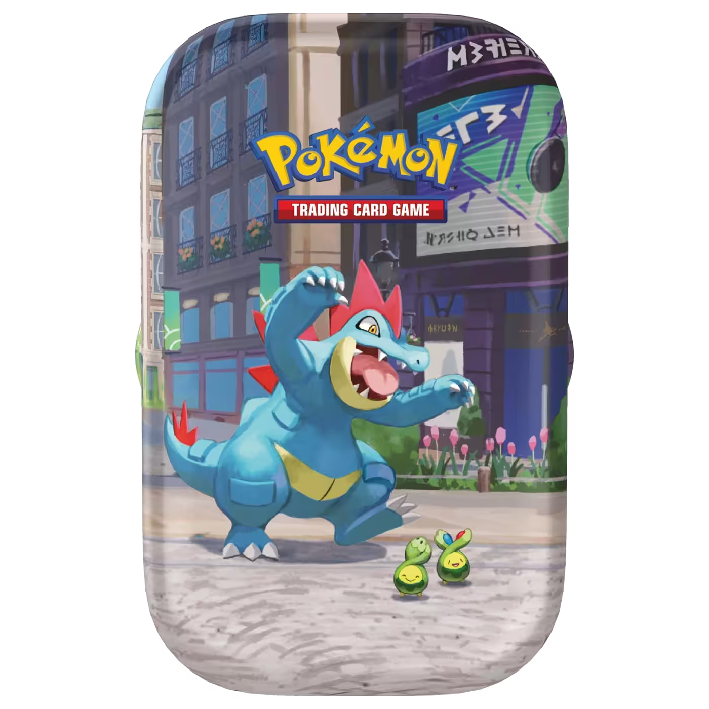 Lumiose City Mini Tin Feraligatr and Budew