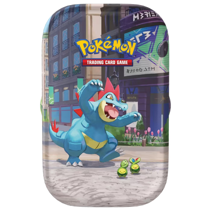 Lumiose City Mini Tin Feraligatr and Budew