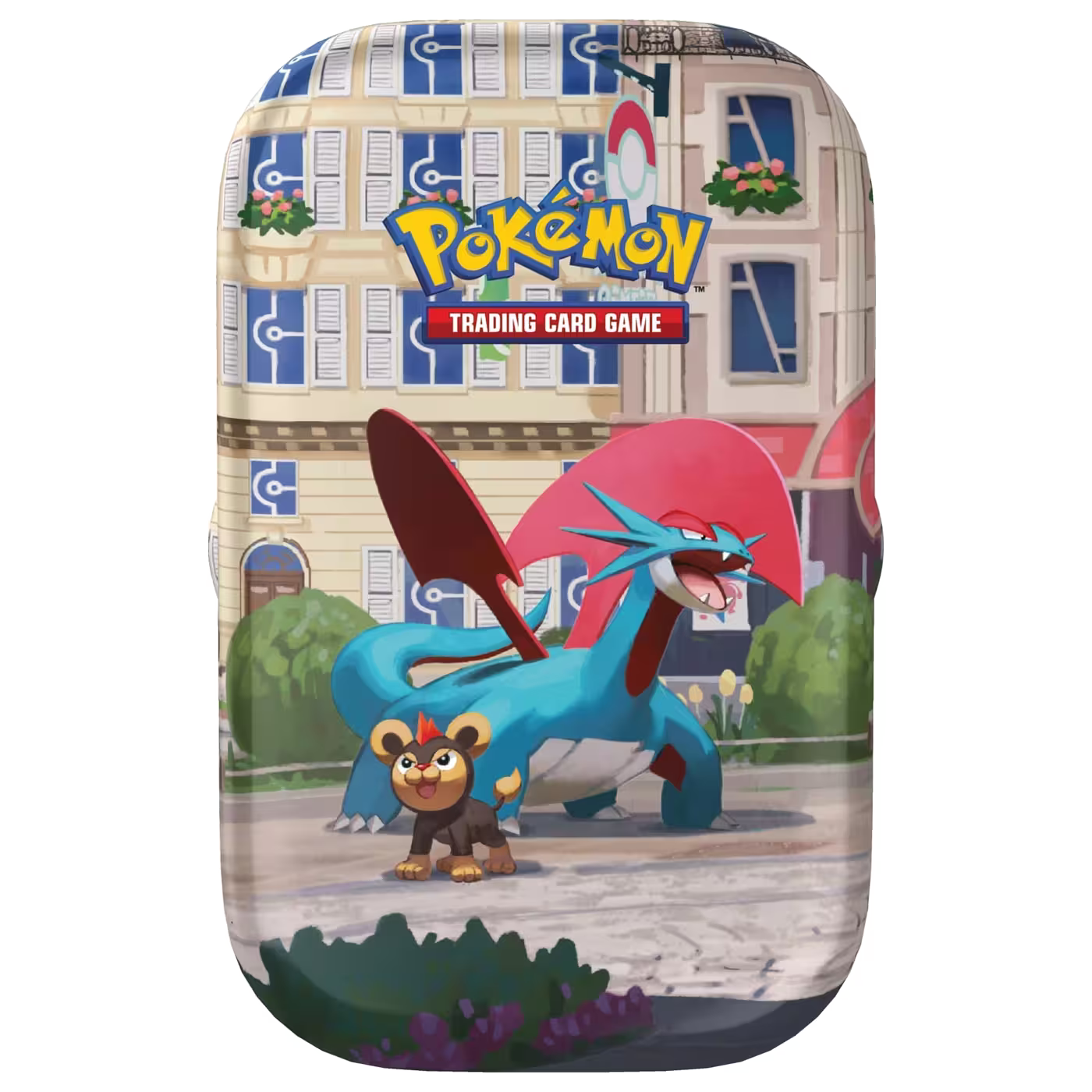 Lumiose City Mini Tin Salamence and Litleo