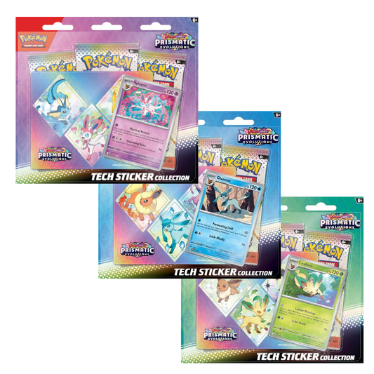 Pokemon TCG Scarlet & Violet 8.5 Prismatic Evolutions Tech Sticker Blister