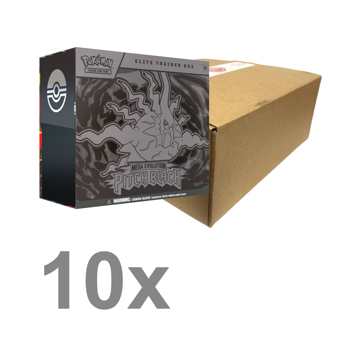 Pokémon Pitch Black Elite Trainer Box Case - Mega Evolutions 5